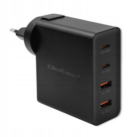 Ładowarka sieciowa QOLTEC GaN Power Pro PD 130W Czarny