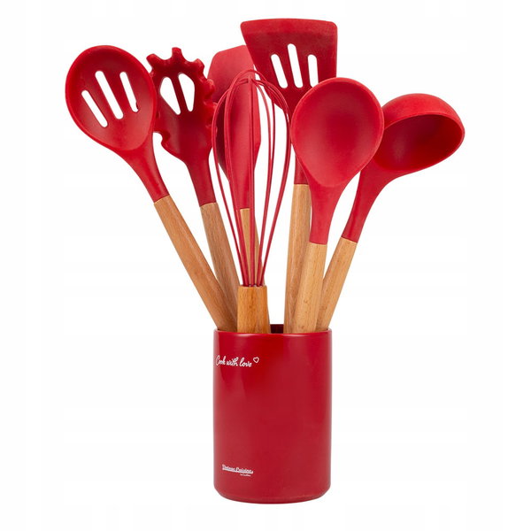 Zestaw przyborów kuchennych VINTAGE CUISINE VC2KUS20RD11CP Czerwony