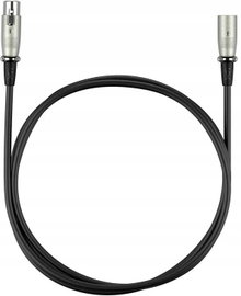Kabel XLR męski - XLR żeński HYPERX 3 m Czarny