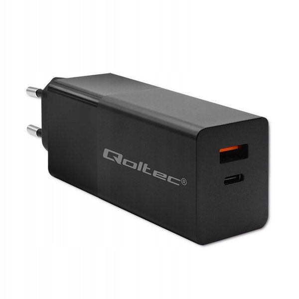Ładowarka sieciowa QOLTEC GaN Power Pro PD 100W Czarny