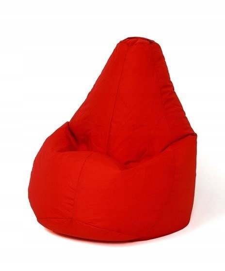 Pufa worek GO GIFT Grusza Czerwony L 105 x 80 cm