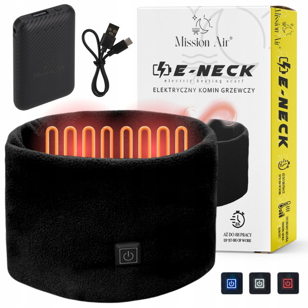 Podgrzewany komin MISSION AIR E-Neck + Powerbank