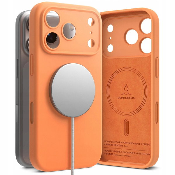 Etui RINGKE Magnetic MagSafe do Apple iPhone 17 Pro Max Mandarynkowy