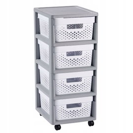 Regał CURVER Infinity 239845 Szaro-biały