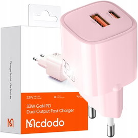 Ładowarka sieciowa MCDODO CH-0156 GAN 33W Różowy