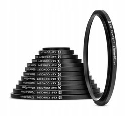 Zestaw pierścieni redukcyjnych K&F CONCEPT 11w1 KF4163 do filtrów