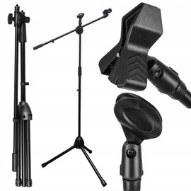 Statyw podłogowy na dwa mikrofony MOZOS SM803-PRO