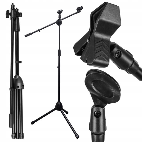 Statyw podłogowy na dwa mikrofony MOZOS SM803-PRO