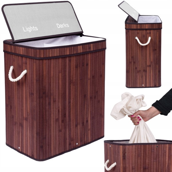 Kosz na pranie GOCKOWIAK Soren 100L Wenge