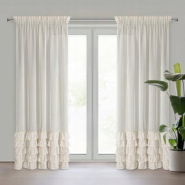Firana gotowa EUROFIRANY Carli 140 x 270 cm Beżowy