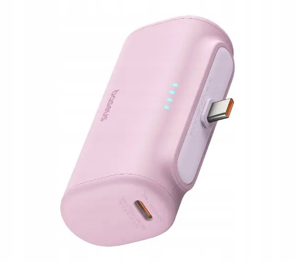 Powerbank BASEUS Compact 5000mAh 20W Różowy