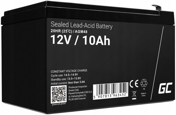 Akumulator GREENCELL AGM48 10Ah 12V
