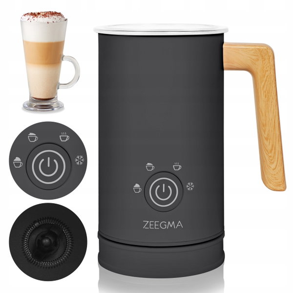 Spieniacz ZEEGMA Milkee Wood Czarny
