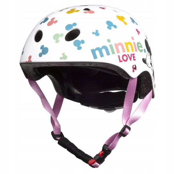 Kask rowerowy DISNEY Myszka Minnie Biały Dla Dzieci (rozmiar M)