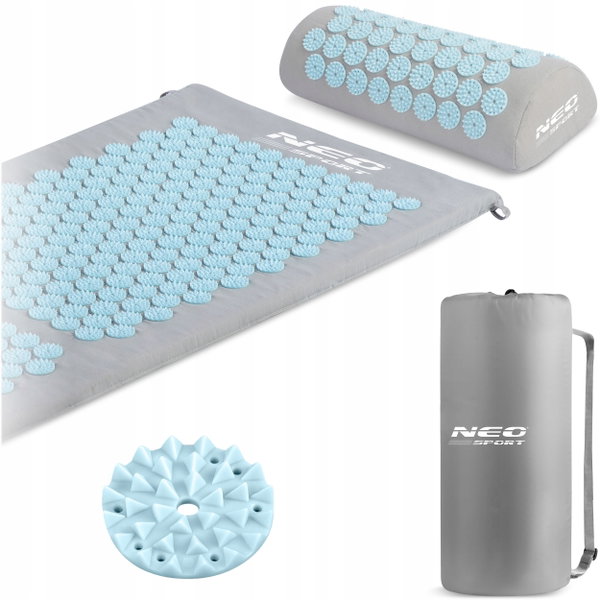 Mata do akupresury NEO-SPORT NS-901 Szaro-niebieski