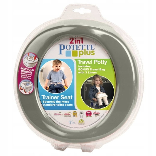Nocnik POTETTE PLUS 30229PP Szaro-biały