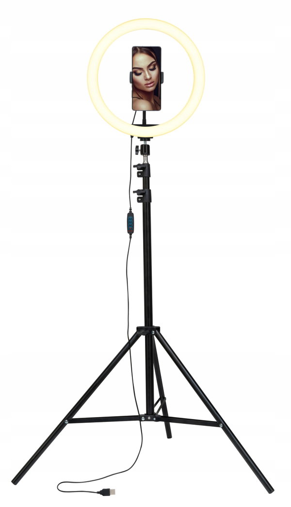 Lampa pierścieniowa XLINE SF600 ze statywem 210cm