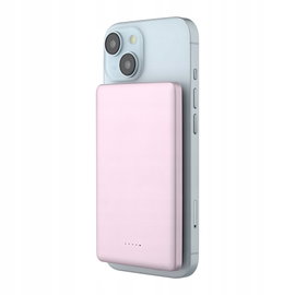 Powerbank indukcyjny QUALO QMPB5-US-15-09 MagSafe 5000 mAh Liliowy