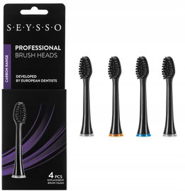 Oryginalna końcówka szczoteczki SEYSSO Professional Carbon (4 szt.)