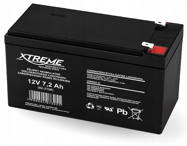 Akumulator BLOW Xtreme 82-319 12V 7.2Ah