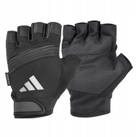 Rękawice treningowe ADIDAS Performance (rozmiar S) Czarno-szary