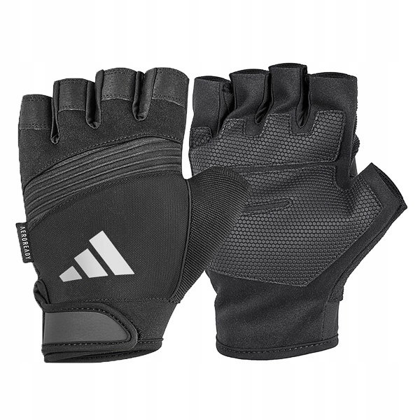 Rękawice treningowe ADIDAS Performance (rozmiar S) Czarno-szary