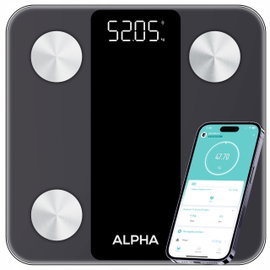 Waga łazienkowa ALPHA Smart Scale 3 Czarna