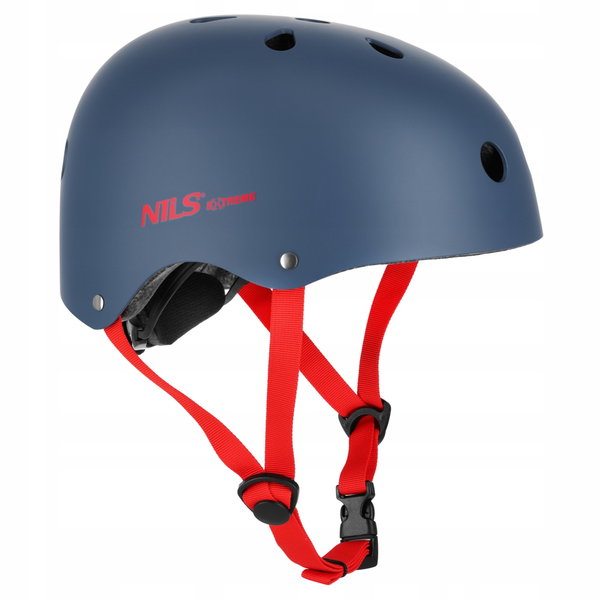 Kask NILS EXTREME MTW001-1 Szaro-czerwony (rozmiar S)