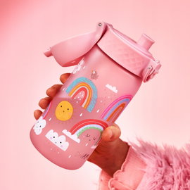 Butelka plastikowa ION8 Tęcza I8RF350PPRAINB Różowy