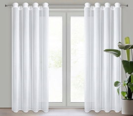 Firana gotowa EUROFIRANY Tina 140 x 270 cm Biały