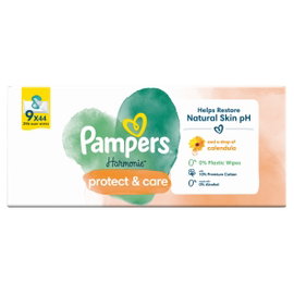 Chusteczki nawilżane PAMPERS Harmonie (396 szt.)