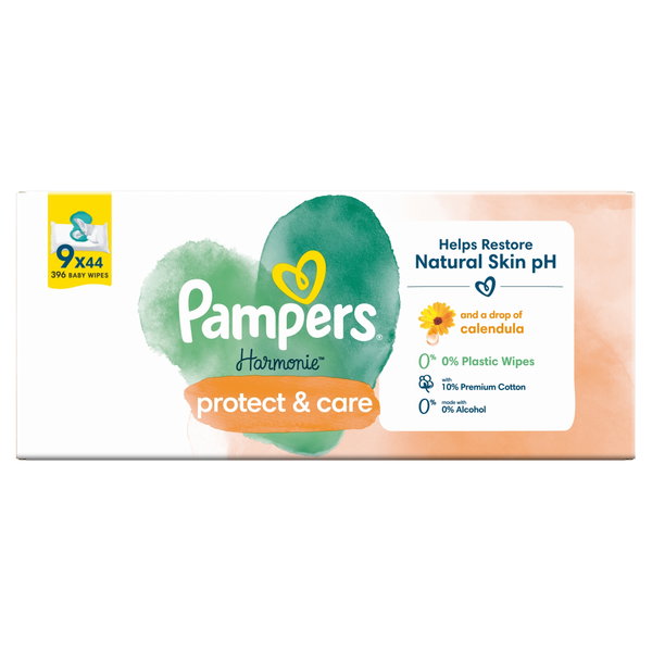 Chusteczki nawilżane PAMPERS Harmonie (396 szt.)