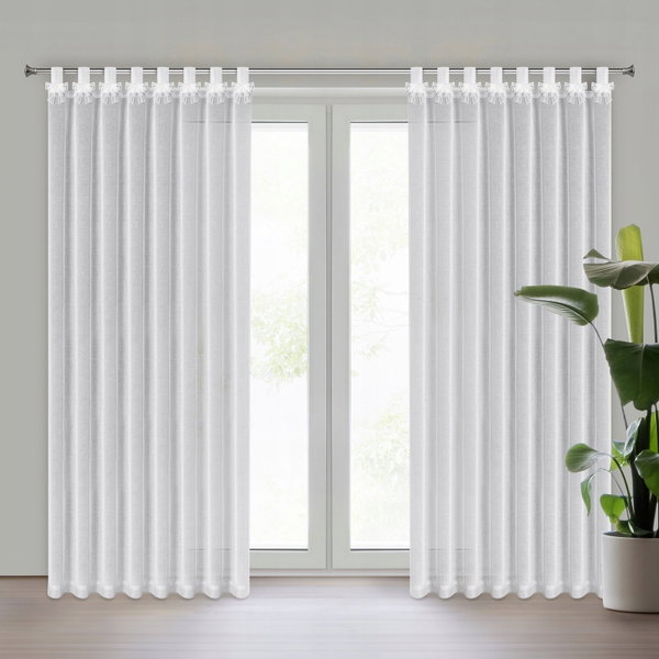 Firana gotowa EUROFIRANY Alexsandra 140 x 250 cm Biały
