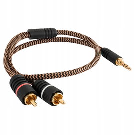 Kabel Jack 3.5 mm - 2x RCA PROSON Arctic 0.5m