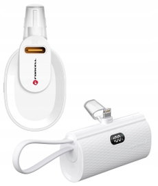 Powerbank FORCELL F-Energy Power Plug F5K3 Lightning 5000mAh 20W Biały