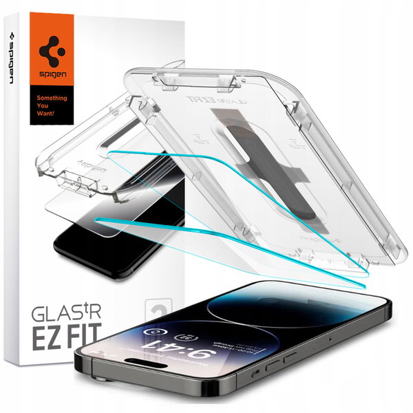 Szkło hartowane SPIGEN Glas.TR EZ Fit do Apple iPhone 15 Plus Czarny