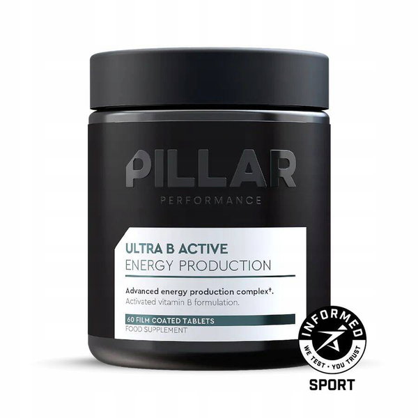 Kompleks witamin PILLAR Ultra B Active (60 tabletek)
