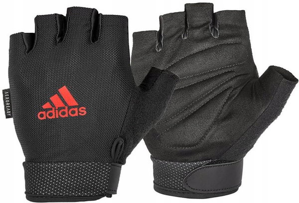Rękawice treningowe ADIDAS Essential Adjustable rozmiar XL Czarno-czerwony