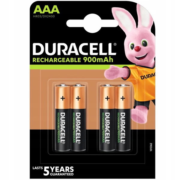 Akumulatorki AAA 900 mAh DURACELL 4 szt.