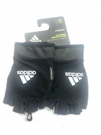 Rękawice treningowe ADIDAS Essential Adjustable (rozmiar S) Czarno-biały