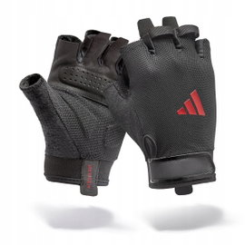 Rękawice treningowe ADIDAS Essential Training (rozmiar M) Czarno-czerwony