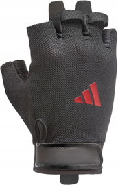 Rękawice treningowe ADIDAS Essential Training (rozmiar S) Czarno-czerwony