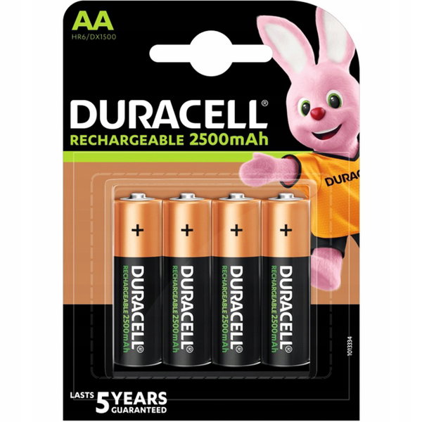 Akumulatorki AA 2500 mAh DURACELL (4 szt.)