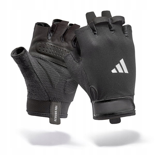 Rękawice treningowe ADIDAS Essential Training (rozmiar XS) Czarno-biały