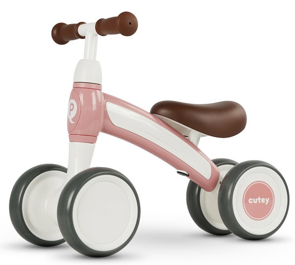 Rowerek biegowy QPLAY Cutey Retro Różowy