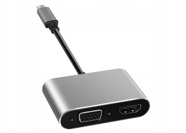 Adapter USB Typ-C - HDMI/VGA ART Kabada OEM-C13