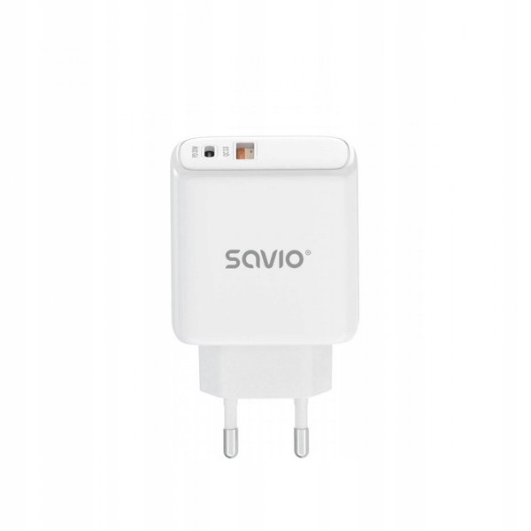 SAVIO LA-06 Ładowarka sieciowa 30W Quick Charge, Power Delivery 3.0