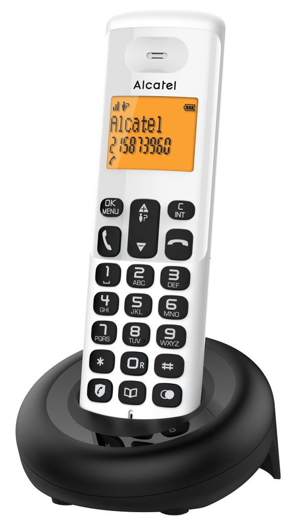 Telefon bezprzewodowy ALCATEL E160 Biały