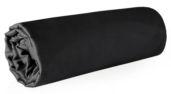Prześcieradło EUROFIRANY Nova 160 x 210 cm Czarny