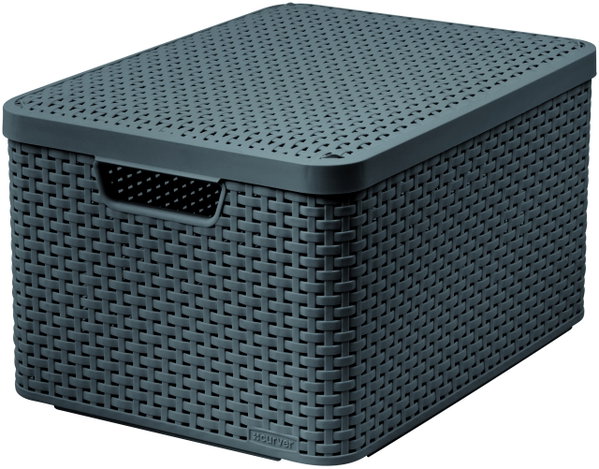 Koszyk CURVER Style Box L V2 + LID - DRG308 Ciemnoszary